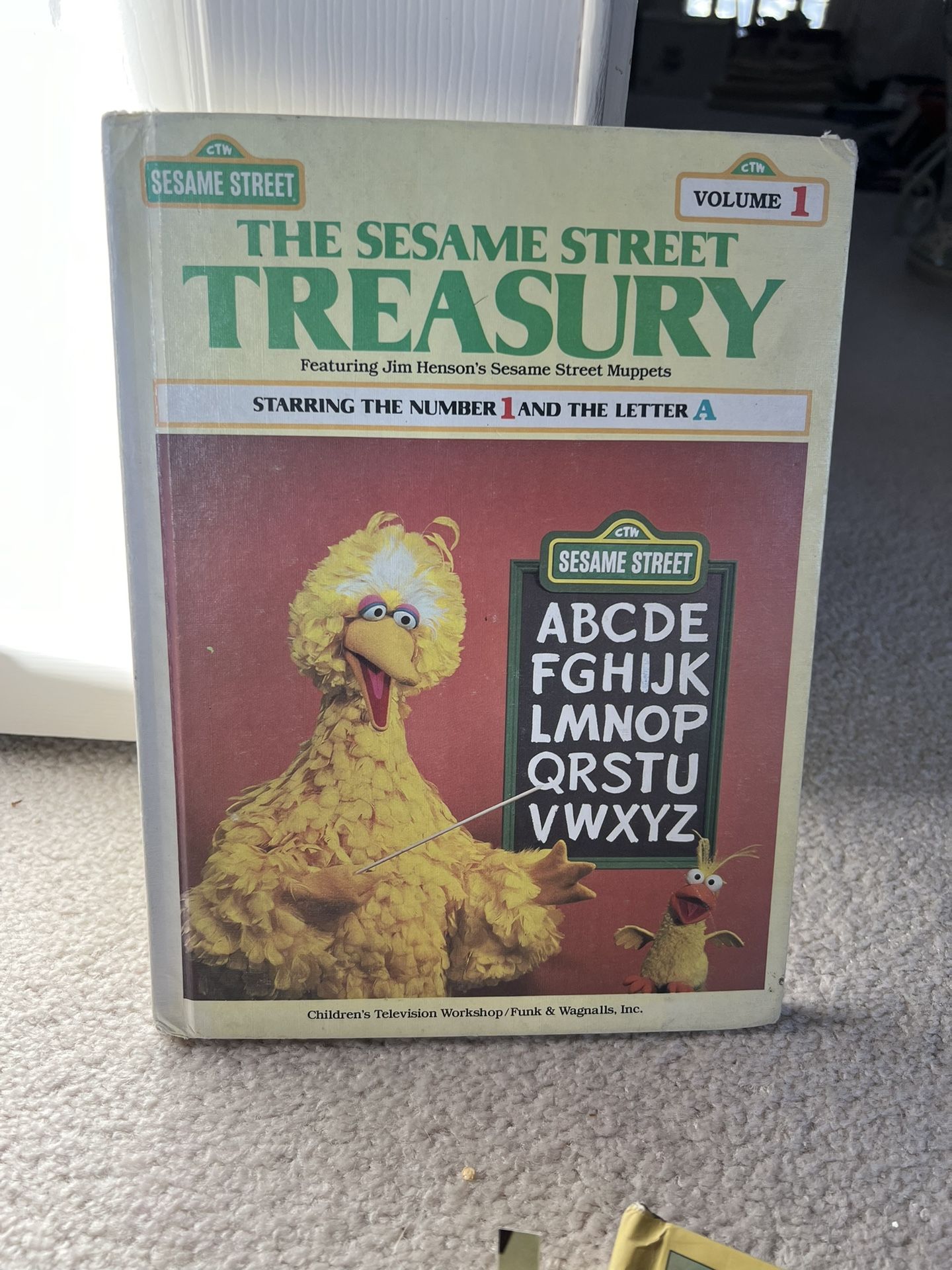 Vintage 1983 The Sesame Street Treasury Volume 1 Hardcover Old Book
