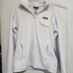 Patagonia Re-Tool Snap T Fleece Pullover Long Sleeve Ivory 25443 Women's Large