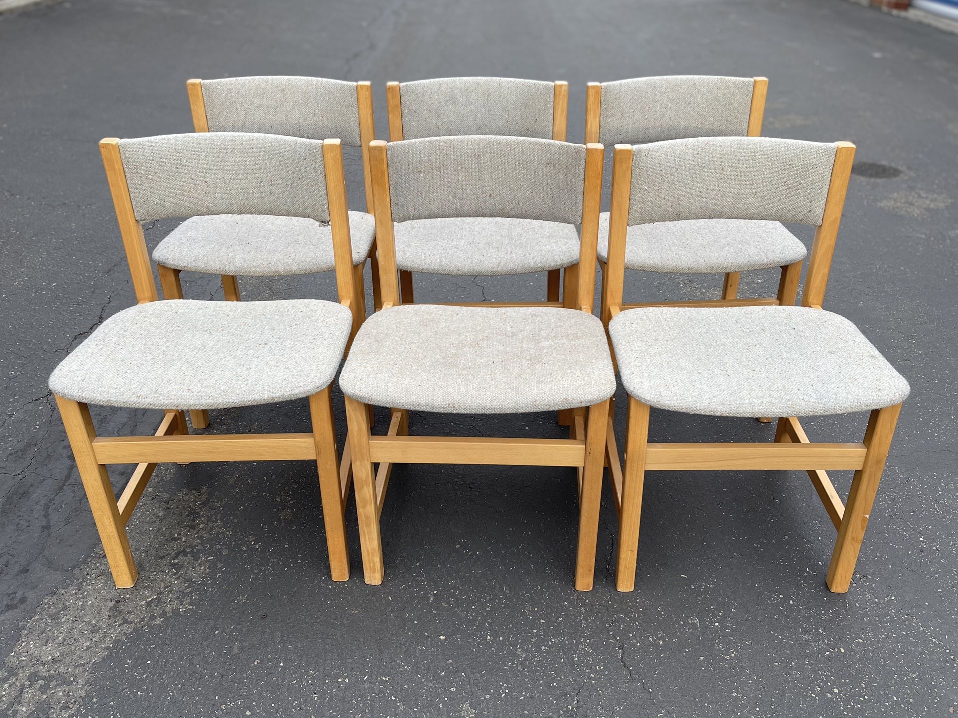 Set of 6 Danish Mid-Century Modern Dining Chairs Brdr. Furbo Spottrup