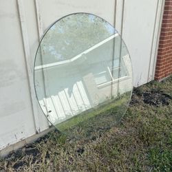 ROUND GLASS TABLETOP, 54", cross streets are Arapaho & Waterview