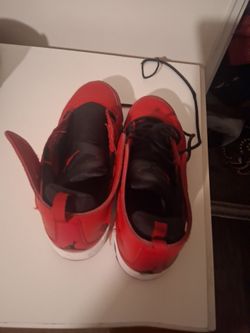 Red and Black Low-Top Sneakers