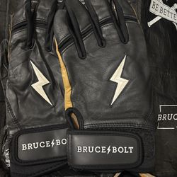 Bruce Bolt batting gloves - Black