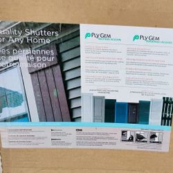 PlyGem Vinyl Shutter