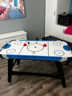 Air Hockey Table with Paddles and Puck