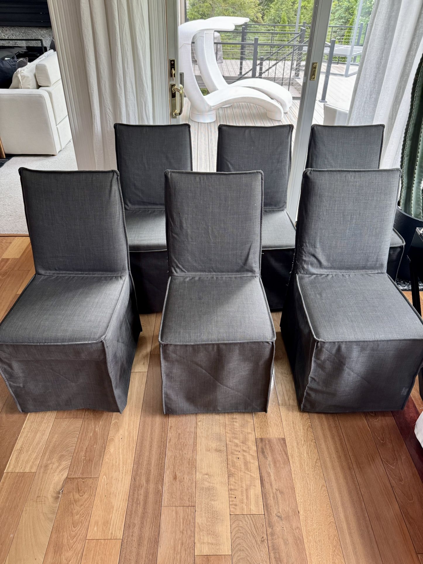 Potterybarn Slipcovered Dining Chair X6