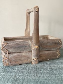 Primitive Hand-Made Bamboo Basket