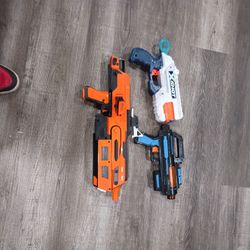 Two Nerf Gun And Super Space Gun