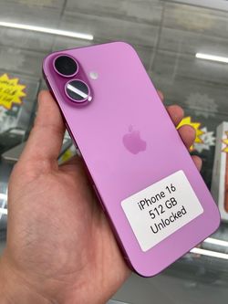 Pink iPhone 16 unlocked cash or $50 down