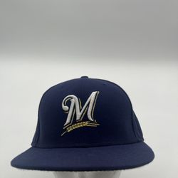 (25)Milwaukee ‘M’ Purple New Era Hat Size 7 1/4 