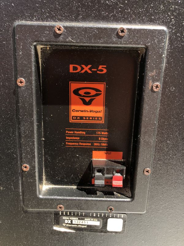 Cerwin vega dx series sales