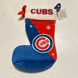 Chicago Cubs Weighted Christmas Stocking.  Approx 12” New