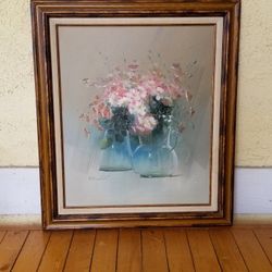 Beautiful oil painting of flowers