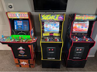 Three gaming machines
