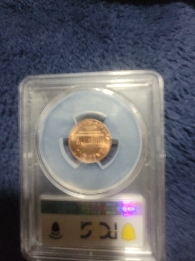 1970-s Pcgs Ms65rd Large Date Penny Floating Roof