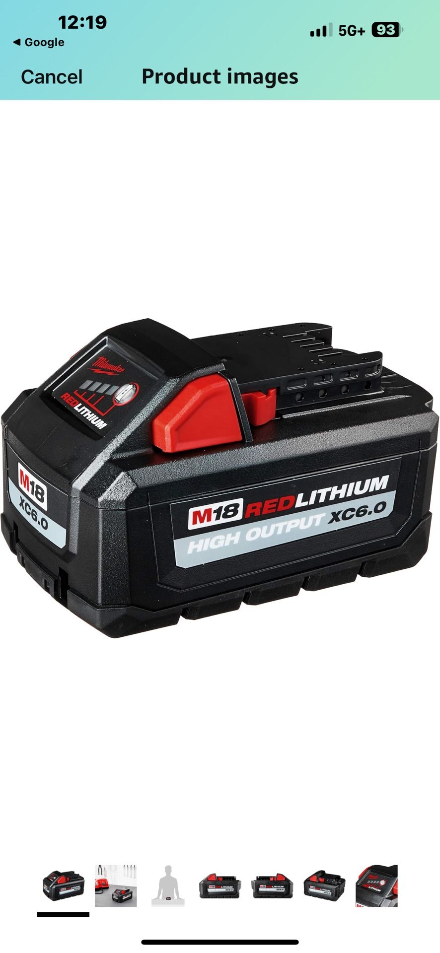 Milwaukee M18 High Output XC6.0 Red Lithium Battery