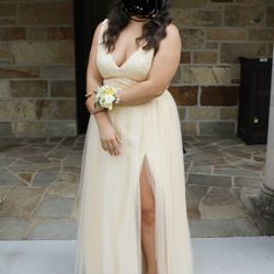 Yellow Prom/pageant Dress