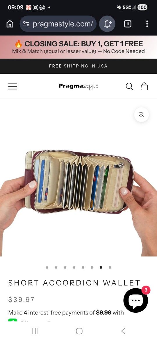 Pragmastyle Accordian Wallet