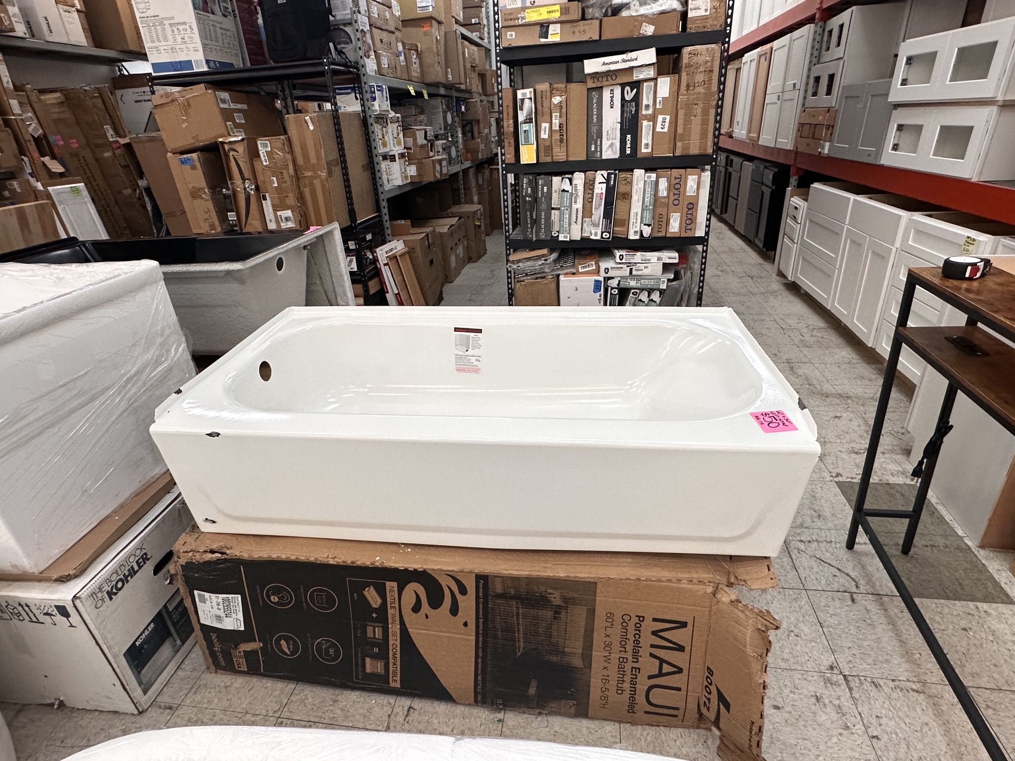 60” Left Hand Tub