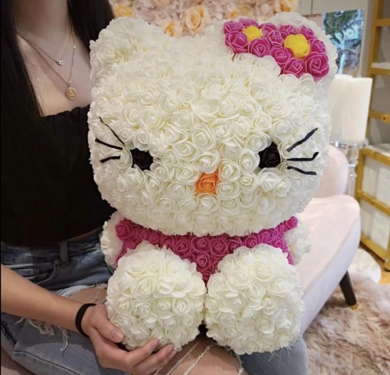 Hello Kitty Bouquet Flowers Cute Gift 