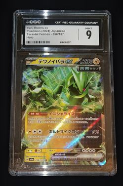 CGC MINT 9 - IRON THORNS EX 2024 JAPANESE POKEMON SV8A-TERASTAL FEST EX #056