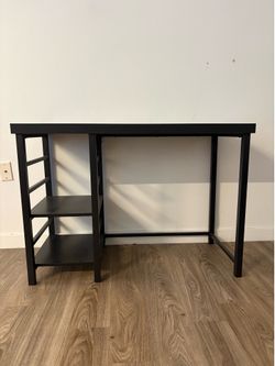 Computer Desk Dark Wood Color