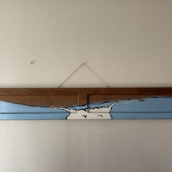 Custom Surf Style Painting on Solid Wood - WallArt