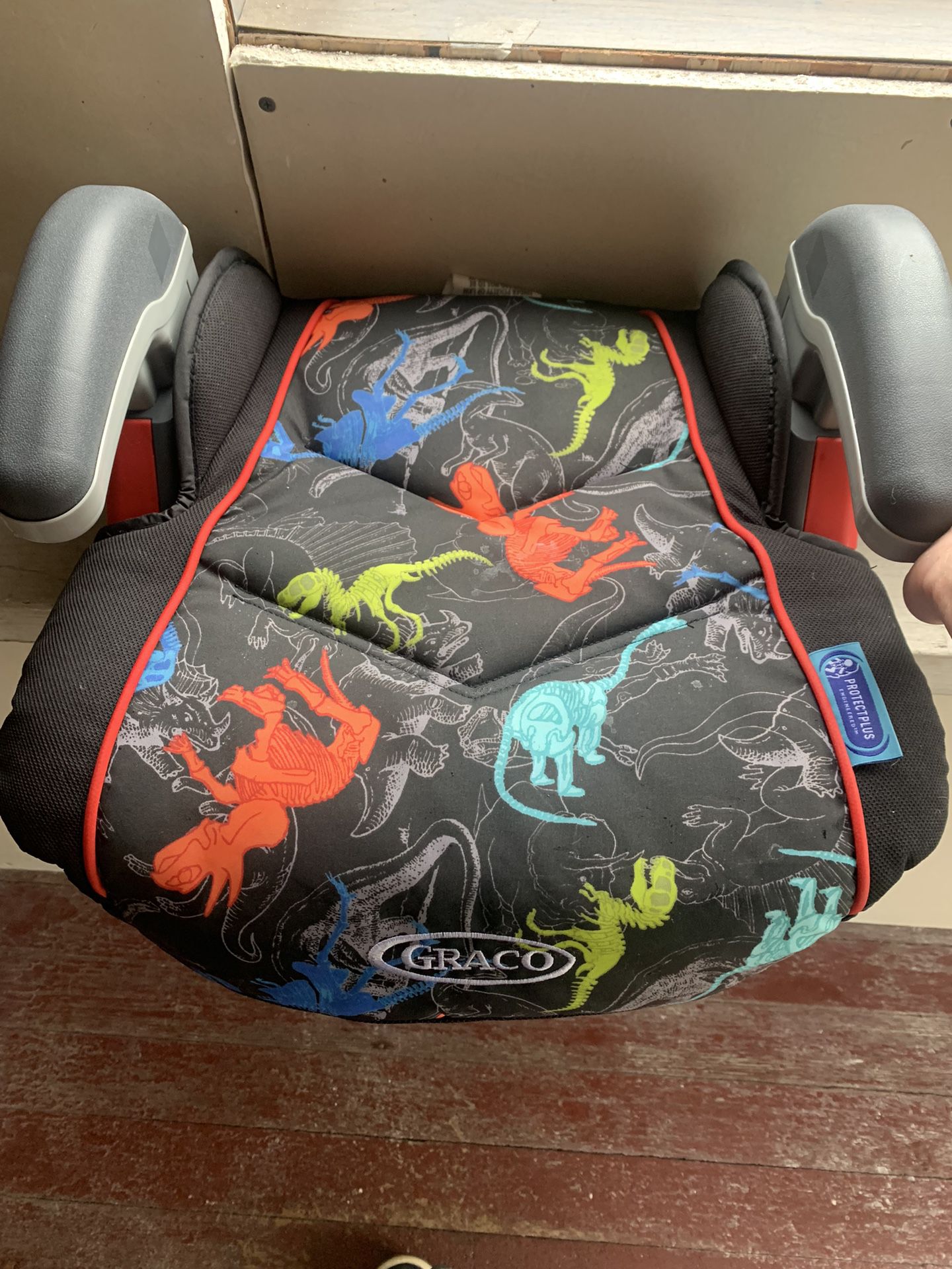 Boys Booster Seat W Dinosaur Cover