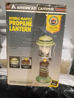 American camper double mantle propane lantern