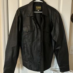 Medium Hudson Black Leather Jacket 