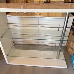 Home Bar Shelf With Stool