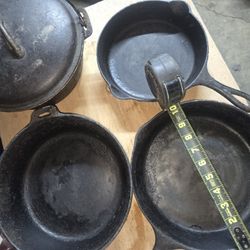 Longe Cast Iron Skillets 