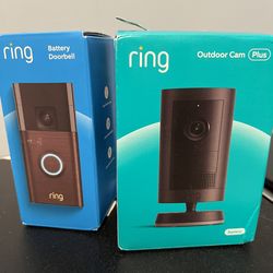 Ring Doorbell And Outdoor Camera, Brand New