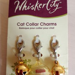 3pk. Cat  Collar Charms. New