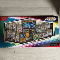 Prismatic Evolutions Lucario ex & Tyranitar ex Premium Collection