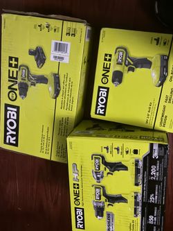 Ryobi 1+ impact drills bundle