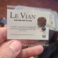 Le Vian Loose 1 Carat Portuguese Cushion Cut Chocolate Quartz Gemstone