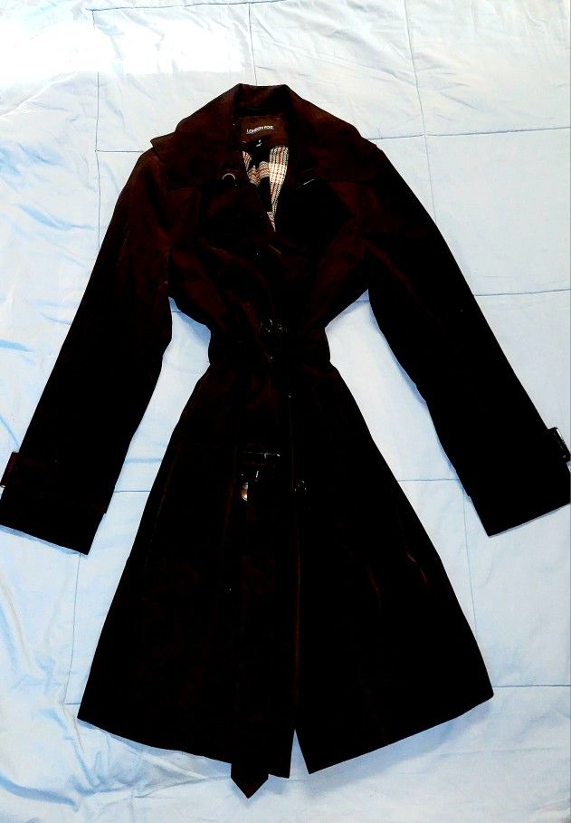 Womens Brand New London Fog Trench Coat