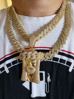 16MM Cuban Set Full Diamond 14K Gold Plated Doesn’t Loses Color