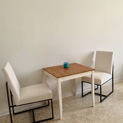 Target - Solid Wood Square Dining Table White - International Concepts