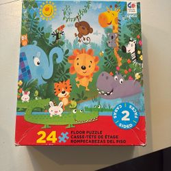 Double Sided Wild Animal Puzzle 