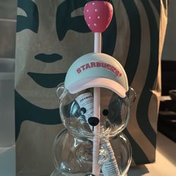 Starbucks Pink Drink Bear Cup