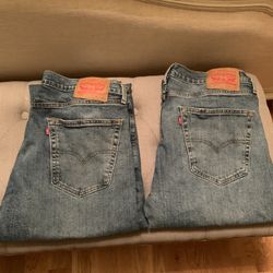 Men’s Levi’s 505 Jeans 36 W By 34 L Lot Of 2