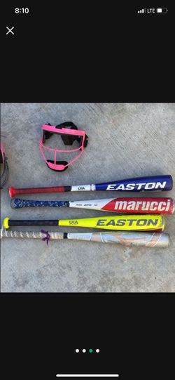 Softball/baseall Bats, Gloves And Helmets