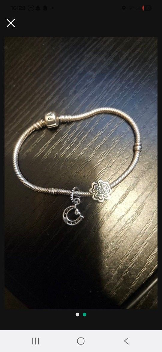 Authentic Pandora Charm Bracelet And Charms