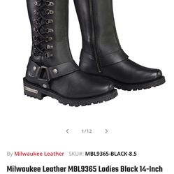 Size 8 Motorcycle Boots 