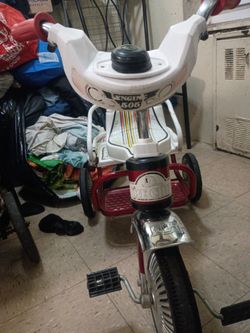 Kids Fire Engine Tricycle with Training Wheels