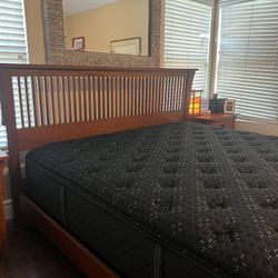 Mission Style Solid Wood King Bedframe