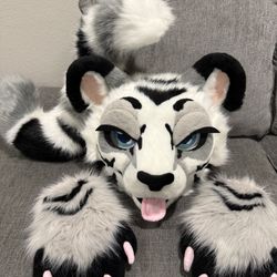White Tiger Fursuit Partial