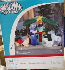 Large inflatable nativity
