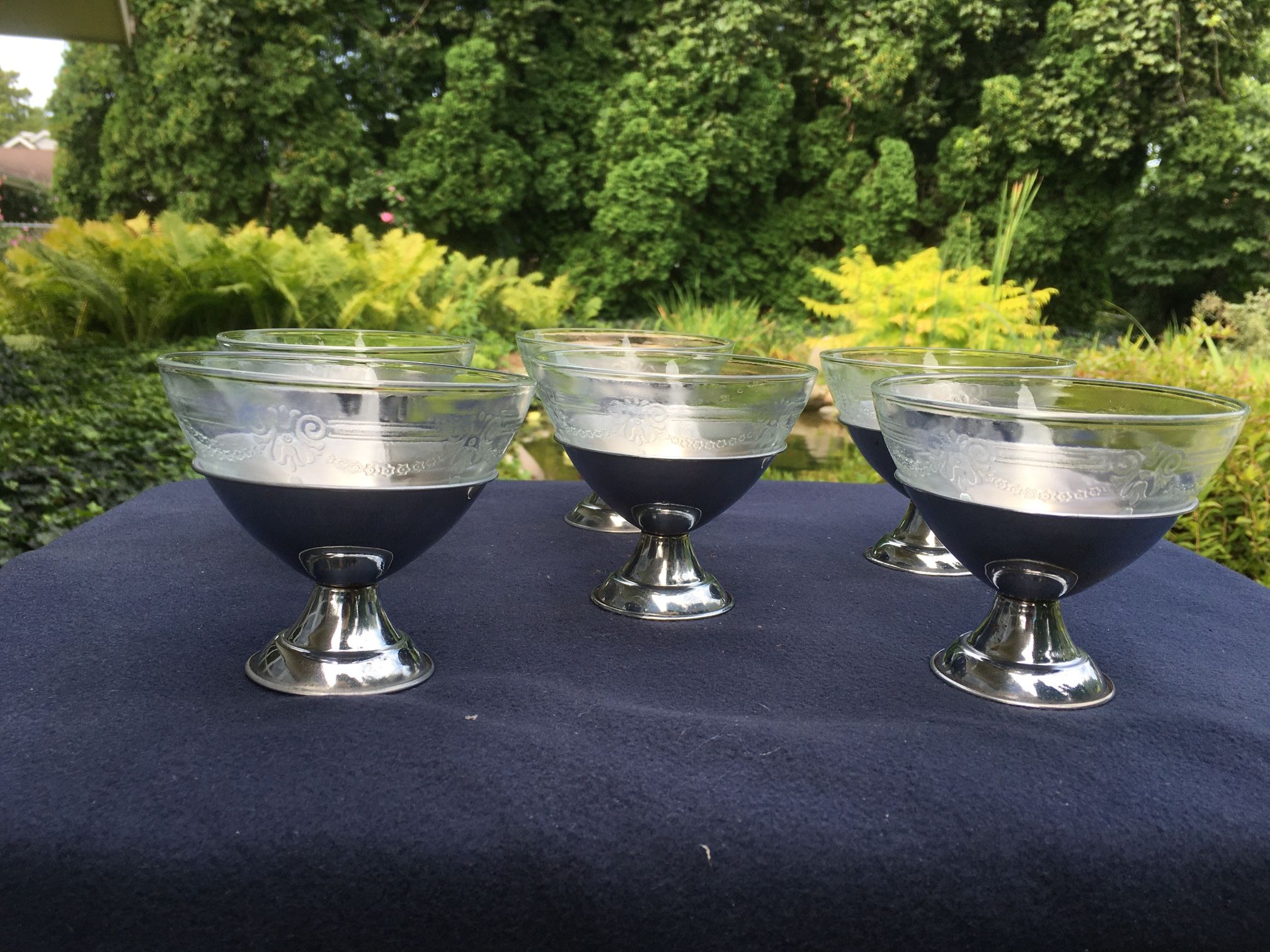 VINTAGE SHERBET DESSERT CUPS